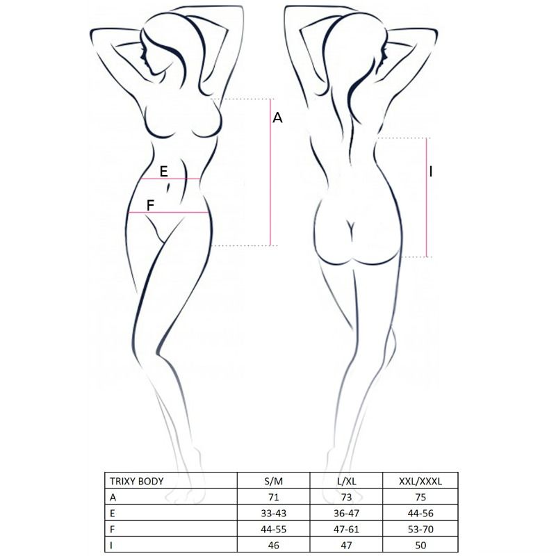 PASIÓN - MUJER TRIXY TEDDY NEGRO TALLA S/M