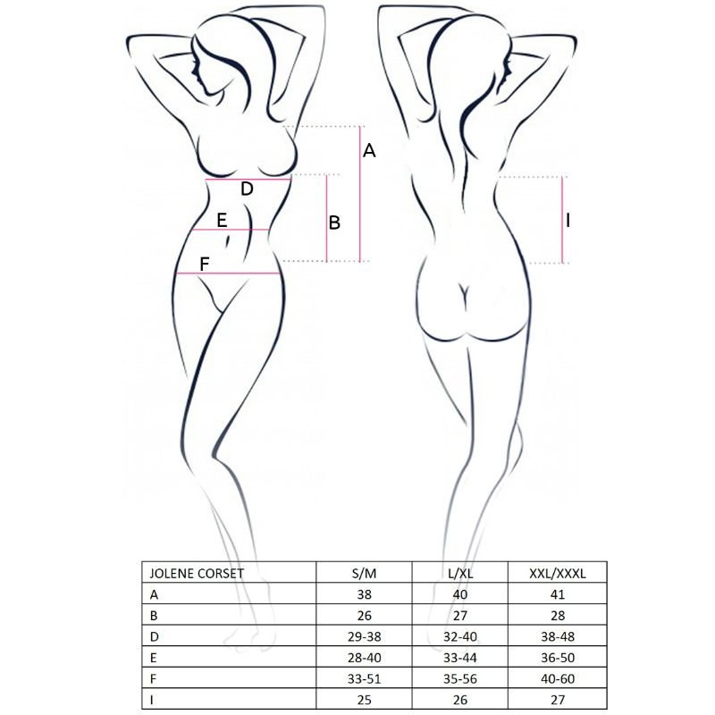 PASIÓN - MUJER JOLENE CORSÉ NEGRO TALLA S/M
