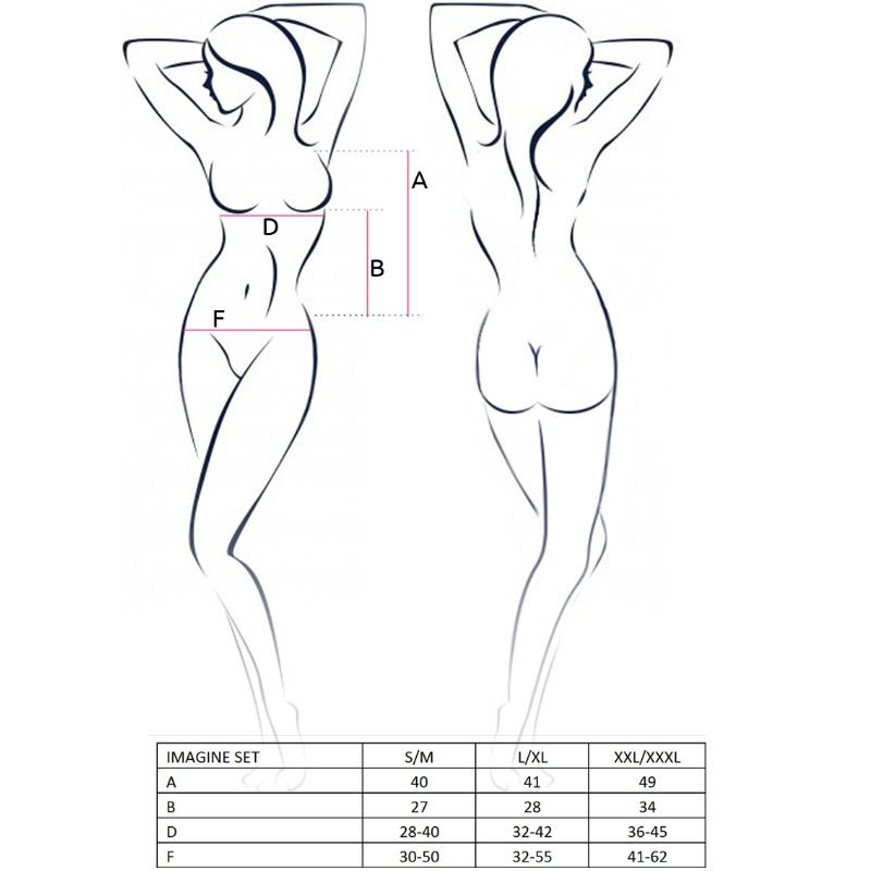 PASIÓN - MUJER IMAGINE SET TALLA S/M