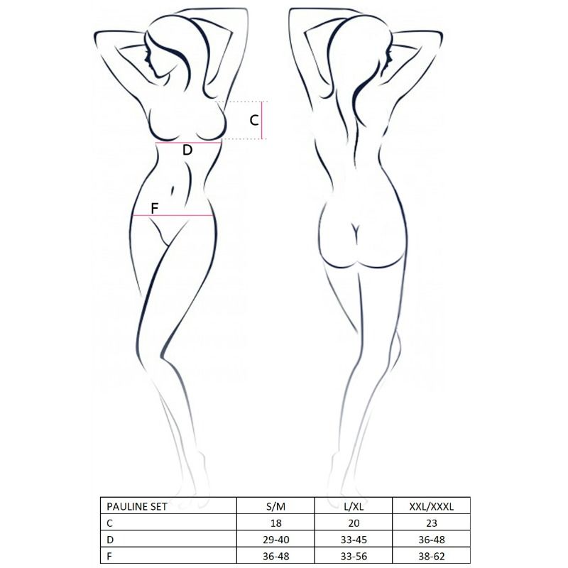 PASIÓN - MUJER PAULINE CONJUNTO 3 PIEZAS TALLA S/M