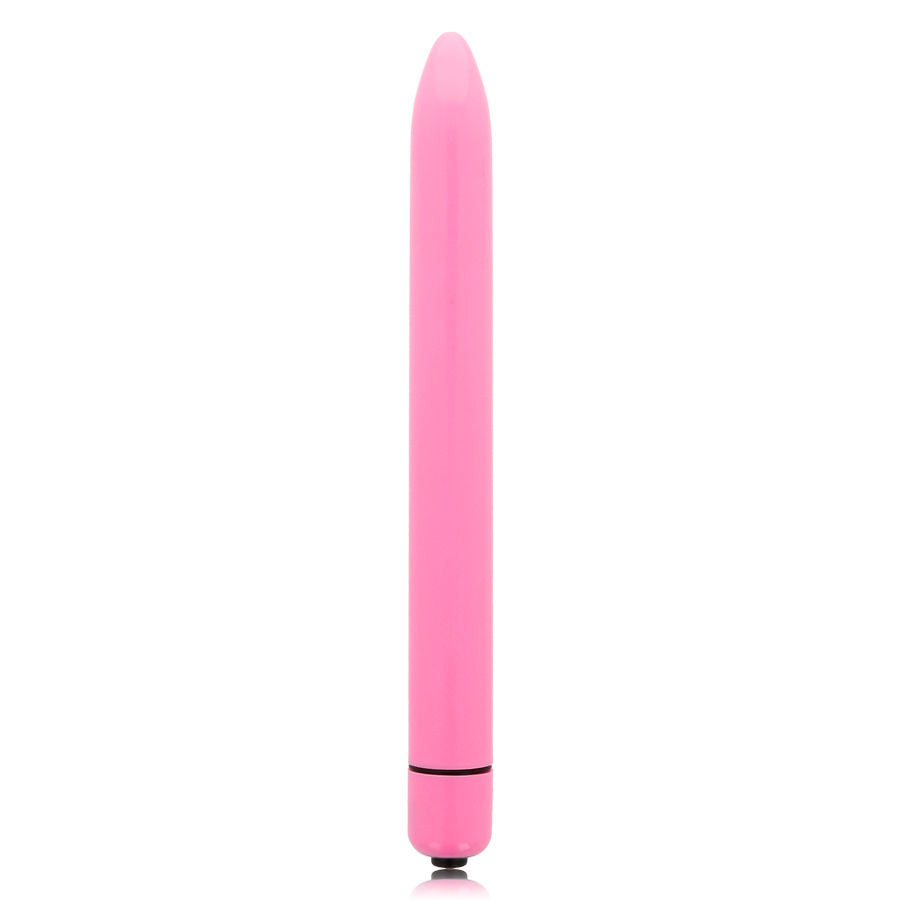 GLOSSY - VIBRADOR DELGADO ROSA OSCURO