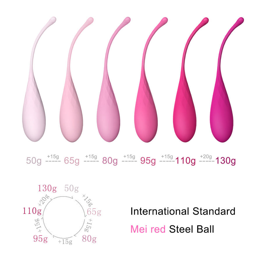 LESLIE - KEGEL FIT SET PER ALLENAMENTO MUSCOLARE PELVICO 6 PESI