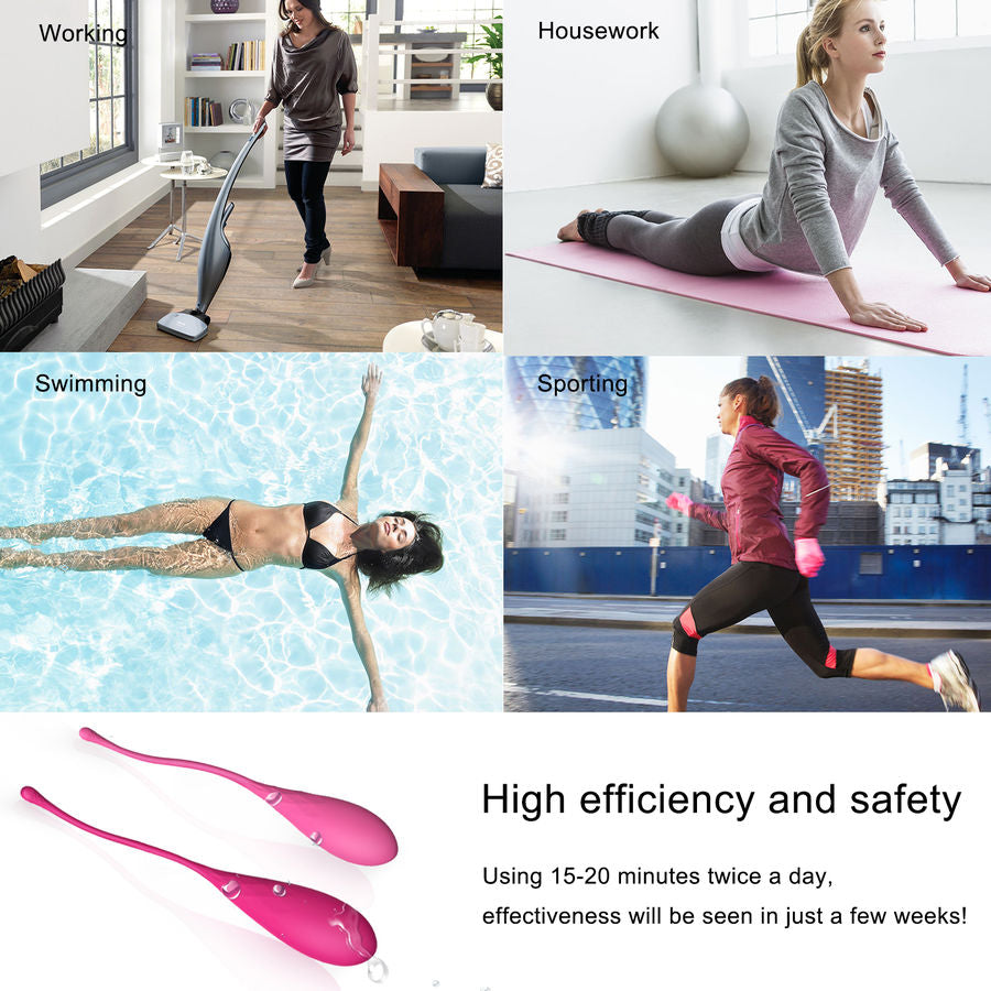 LESLIE - KEGEL FIT SET PER ALLENAMENTO MUSCOLARE PELVICO 6 PESI