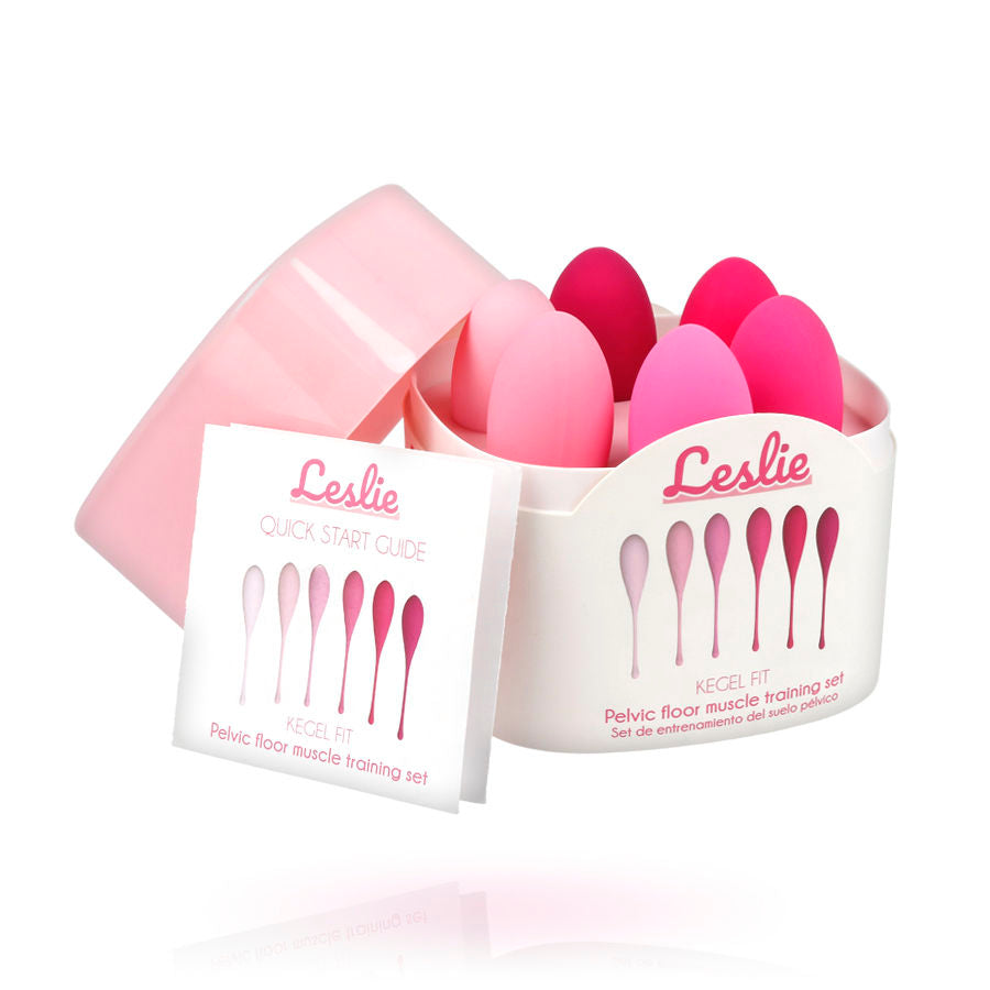 LESLIE - KEGEL FIT SET PER ALLENAMENTO MUSCOLARE PELVICO 6 PESI