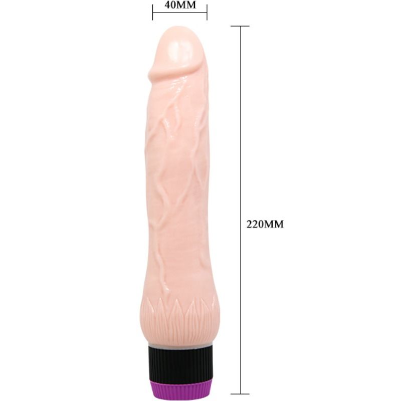 BAILE - ADOUR CLUB VIBRADOR REALISTA BASE ANCHA 22 CM