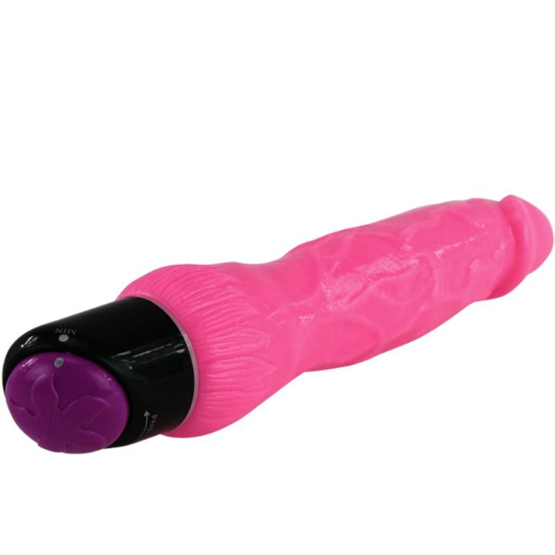 BAILE - VIBRADOR REALISTA SEXUAL COLORIDO ROSA 24 CM