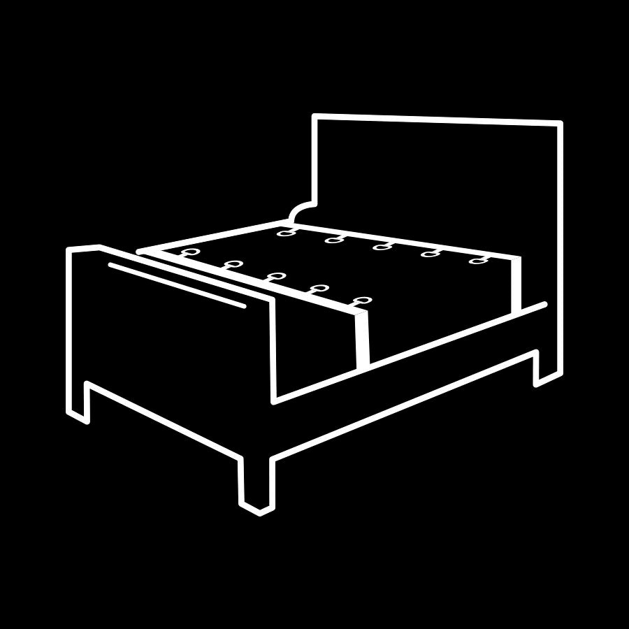 FETISH SUBMISSIVE - SET DI LACCI DA LETTO DI LUSSO CON FODERA IN NOPRENE