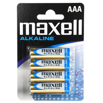 MAXELL - BATTERIA AAA 4 PEZZI