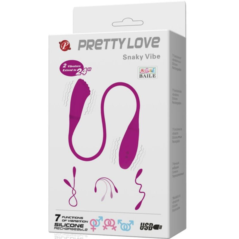 PRETTY LOVE - VIBRADOR INTELIGENTE SNAKY VIBE 2 MOTORES