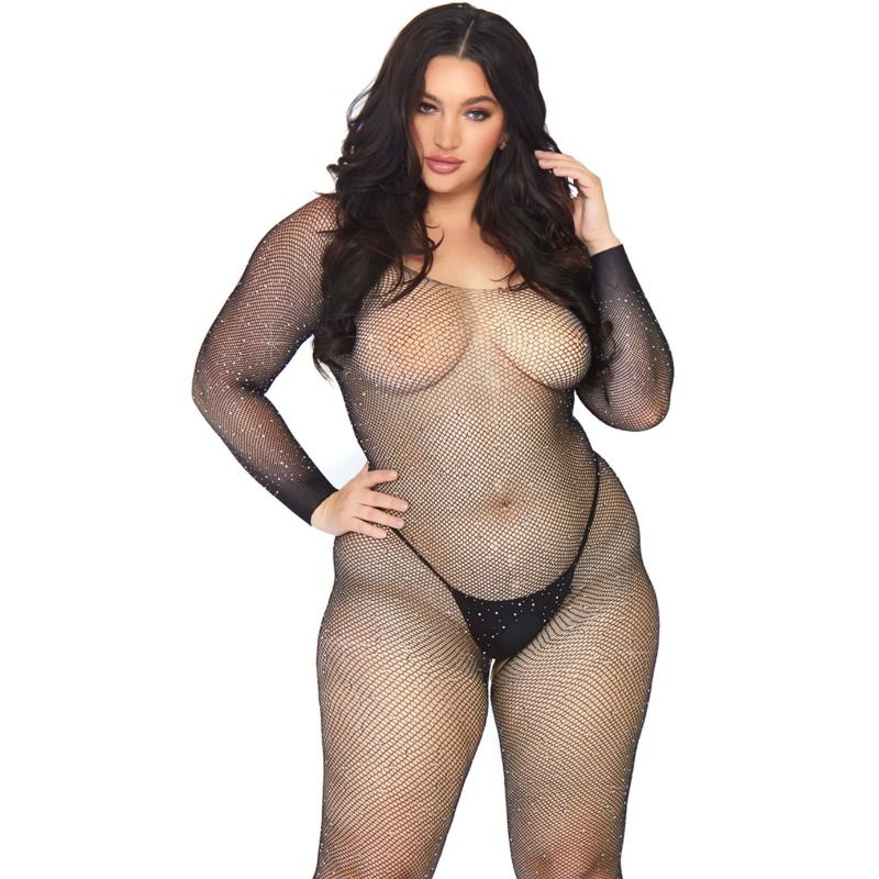 LEG AVENUE - MEDIAS DE CUERPO DE RED CRISTALIZADA 1X-2X