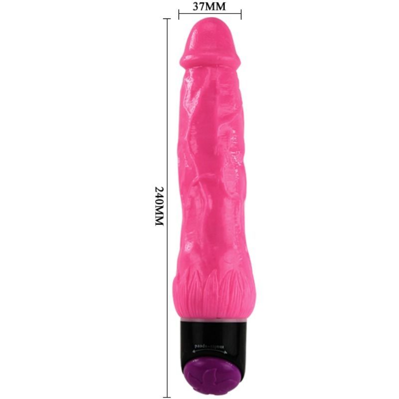 BAILE - VIBRADOR REALISTA COLORIDO SEXO LILA 24 CM
