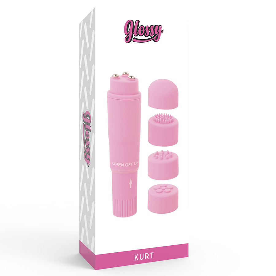 GLOSSY - KURT POCKET MASSAGER ROSA