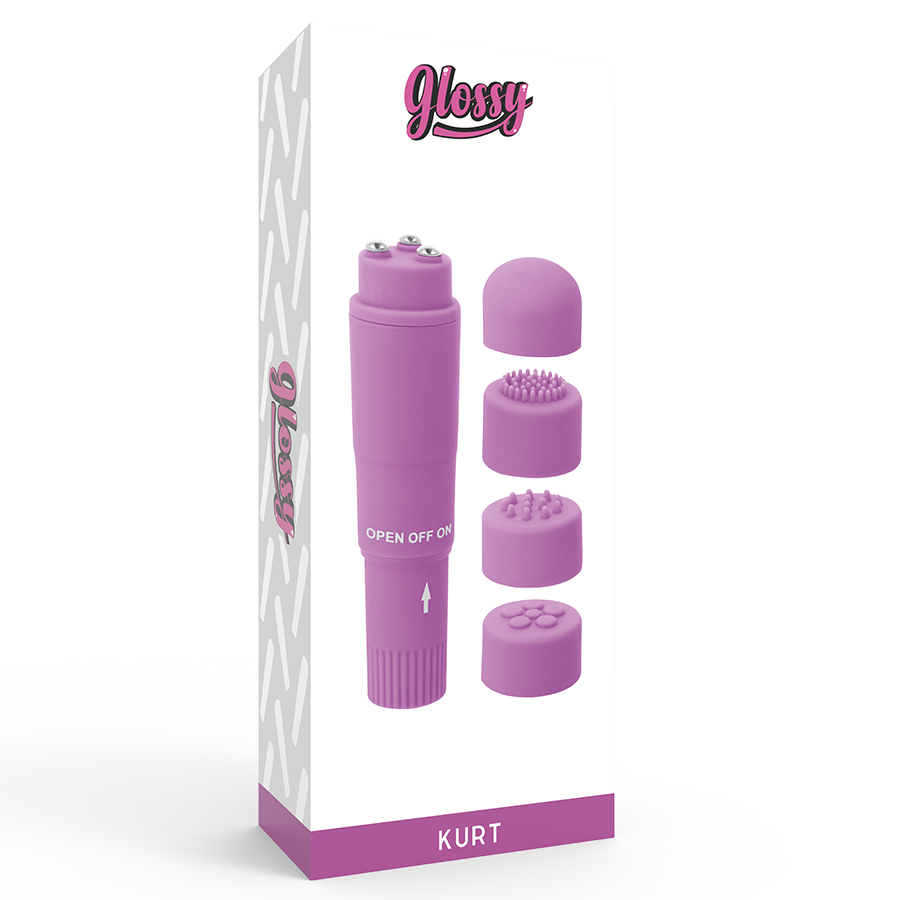 GLOSSY - KURT POCKET MASSAGER VIOLA