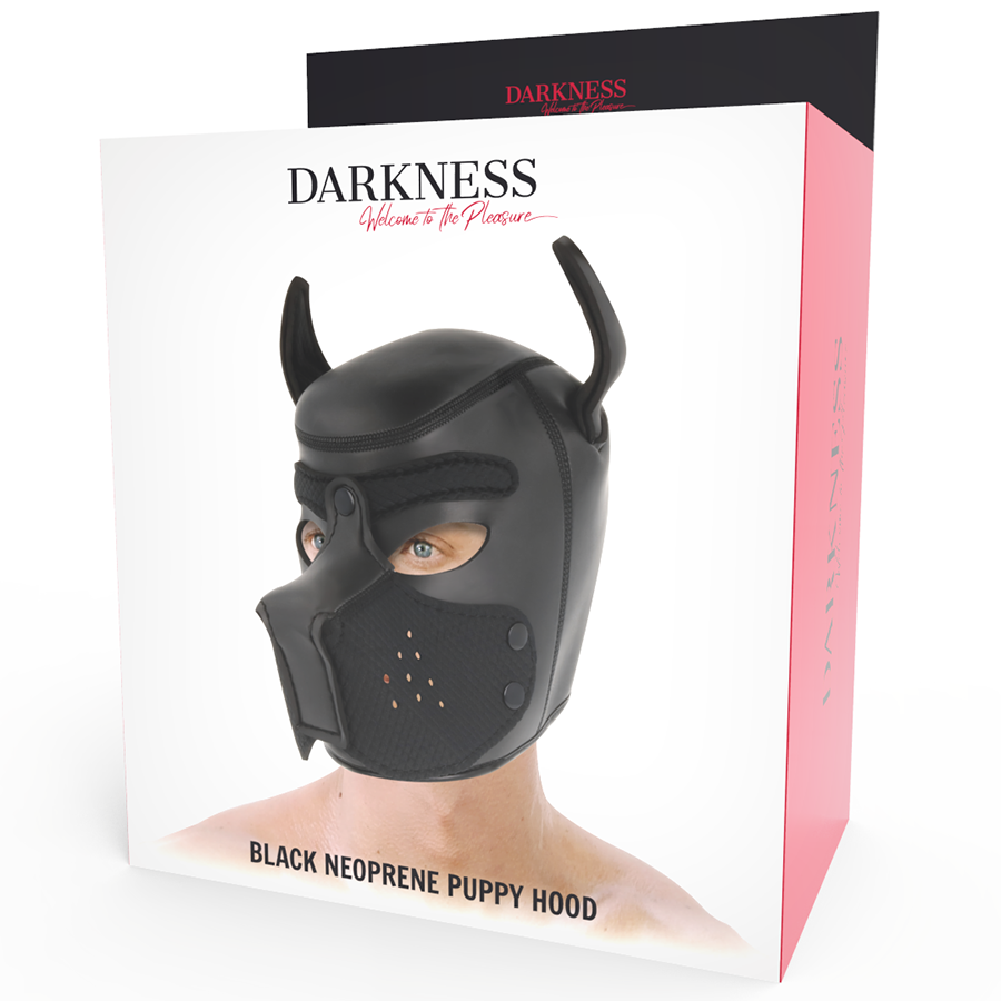 DARKNESS - MASCHERA IN NEOPRENE PER CANI CON MUSO RIMOVIBILE M
