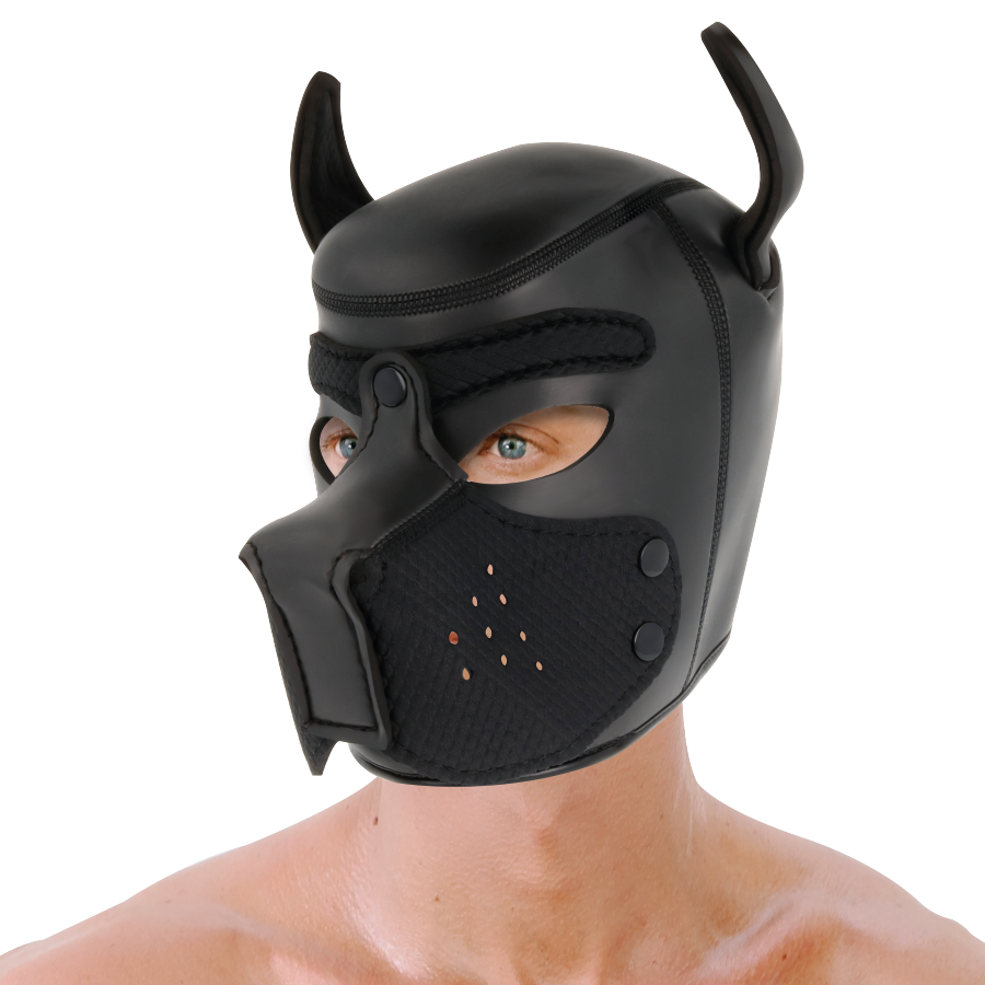 DARKNESS - MASCHERA IN NEOPRENE PER CANI CON MUSO RIMOVIBILE M