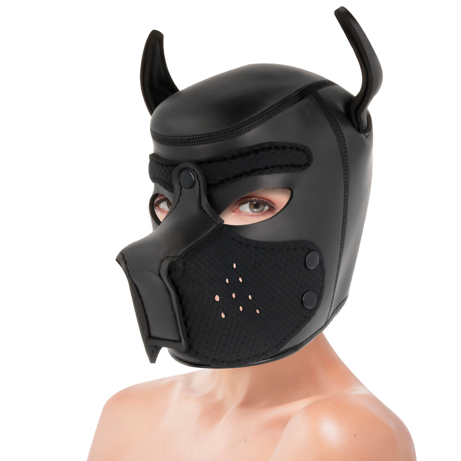 DARKNESS - MASCHERA IN NEOPRENE PER CANI CON MUSO RIMOVIBILE M