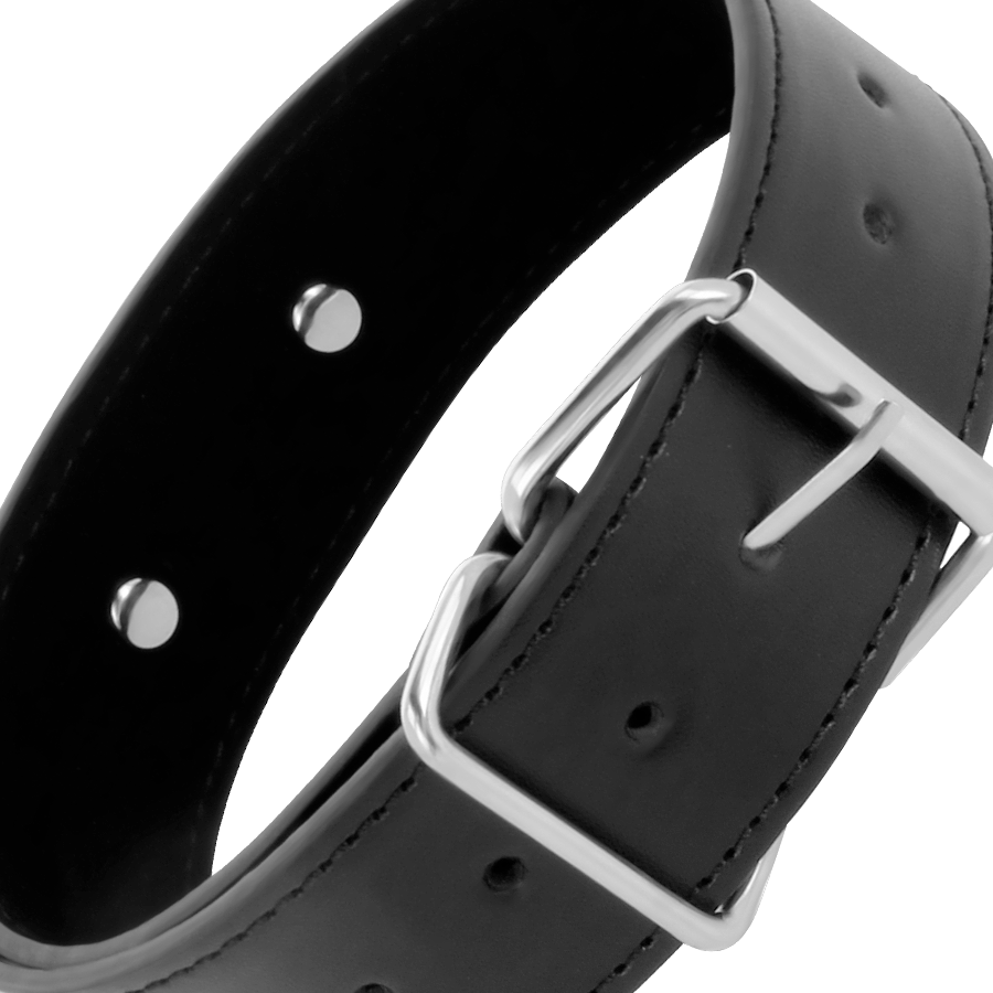 DARKNESS - COLLANA POSTURALE CON CATENA IN PELLE