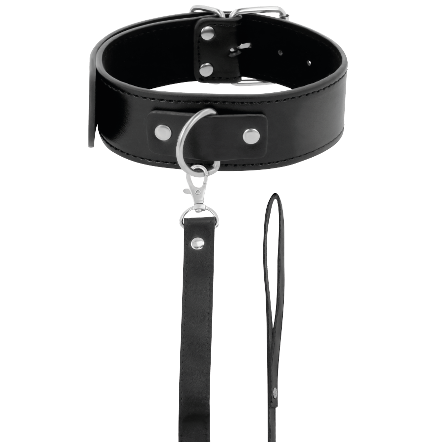 DARKNESS - COLLANA POSTURALE CON CATENA IN PELLE