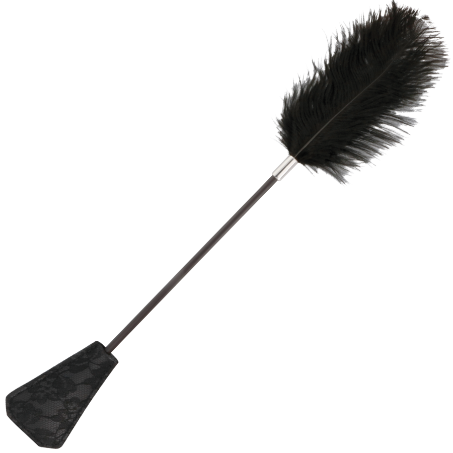 DARKNESS - FRUSTA IN PIUMA NERA AMORE 56 CM