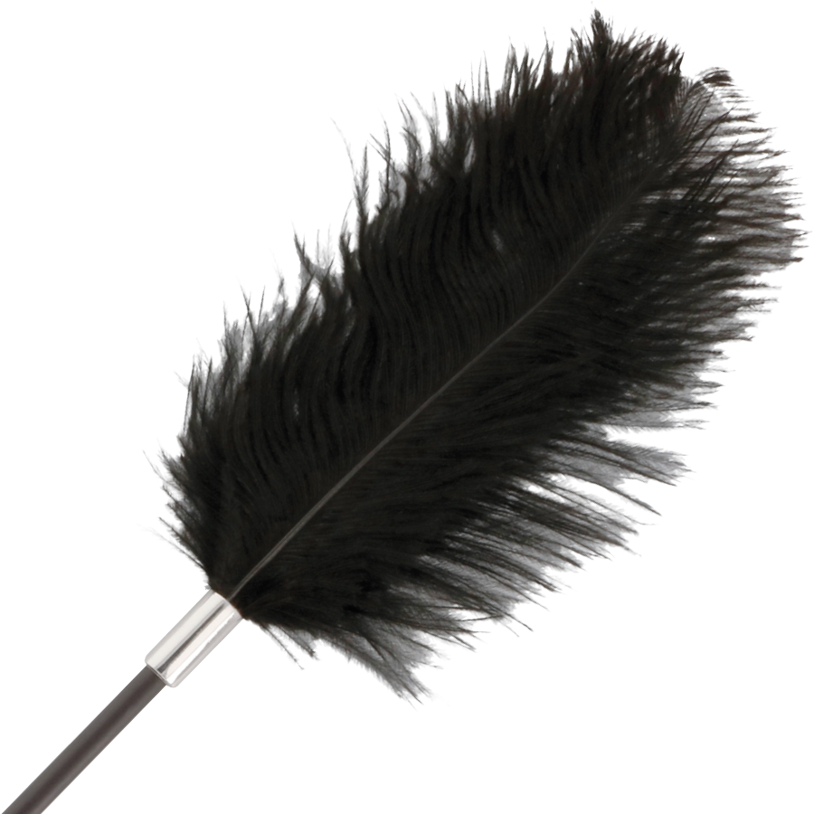 DARKNESS - FRUSTA IN PIUMA NERA AMORE 56 CM