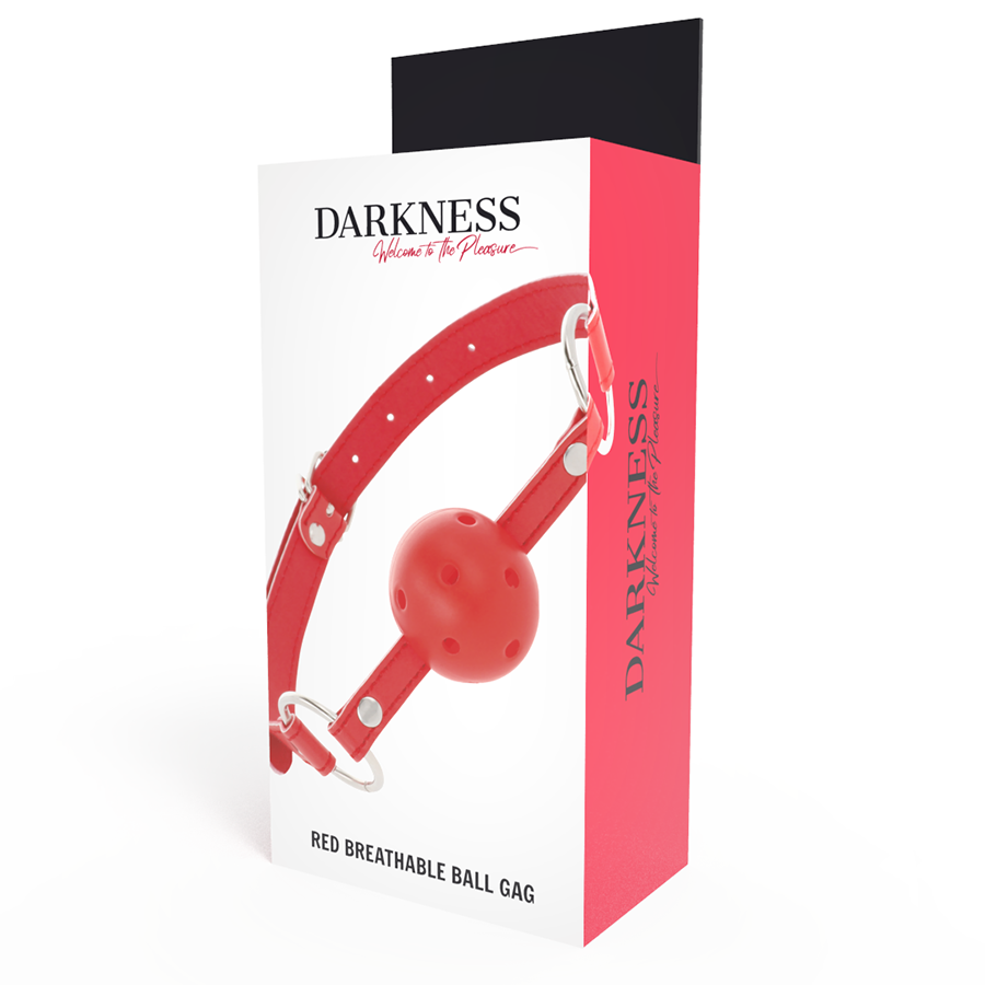 DARKNESS - BAVAGLIO TRASPIRANTE ROSSO