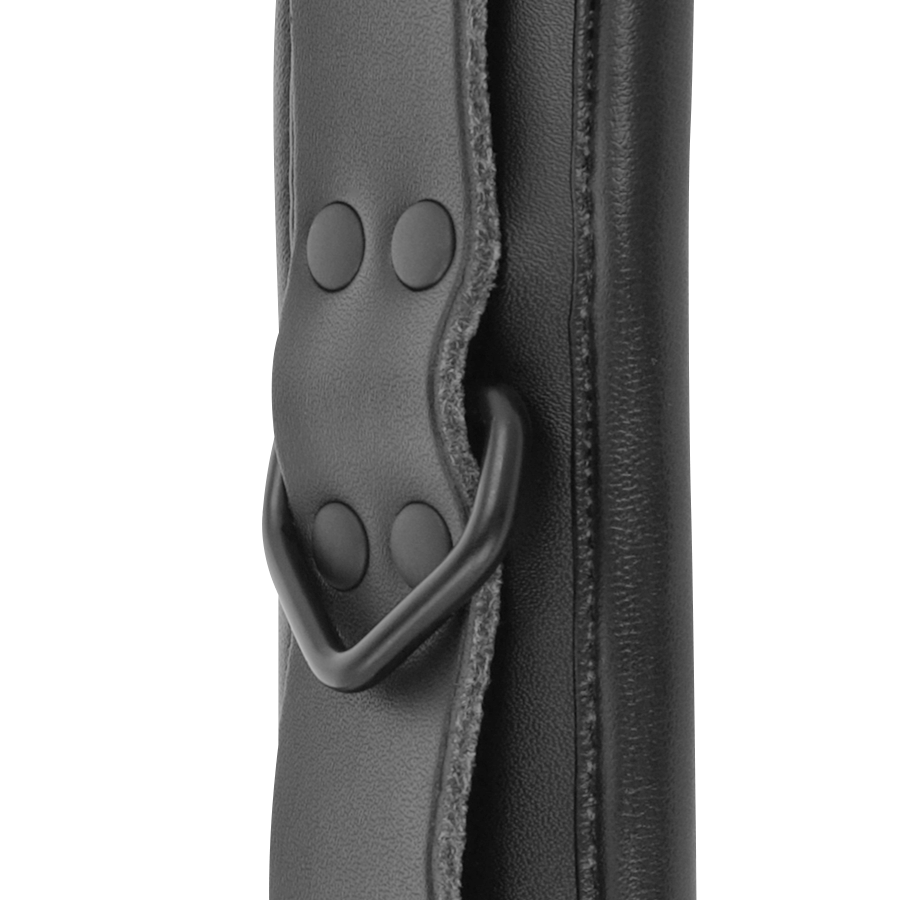 DARKNESS - MANETTE ALLA CAVIGLIE REGOLABILI IN PELLE NERA