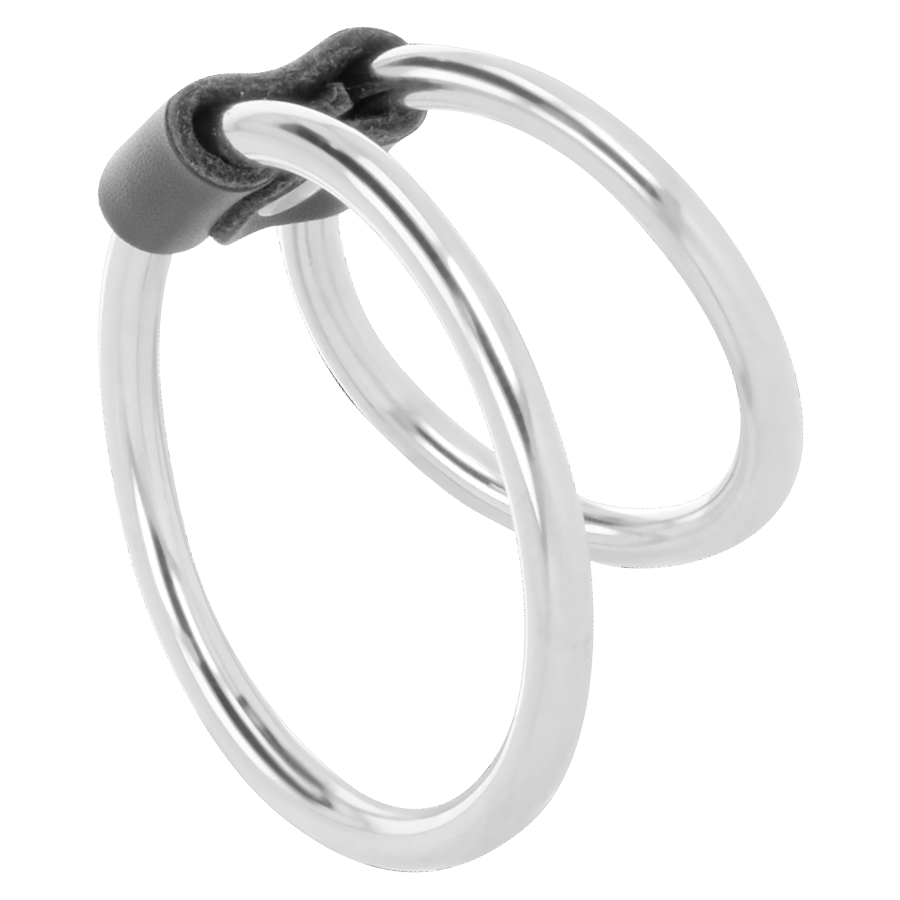DARKNESS - DOPPIO ANELLO IN METALLO PER PENE