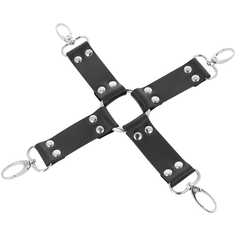 DARKNESS - MANETTE IN CUOIO PER PIEDI E MANI NERE
