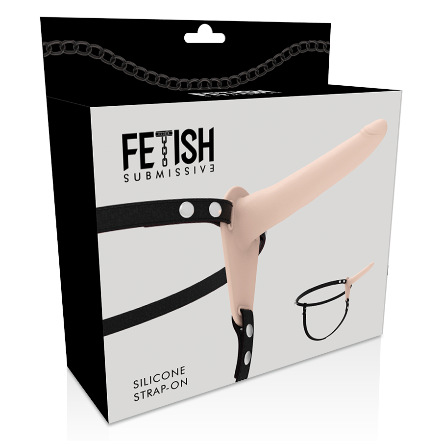 IMBRACATURA SOTTOMESSA FETISH - SILICONE CARNE 15 CM