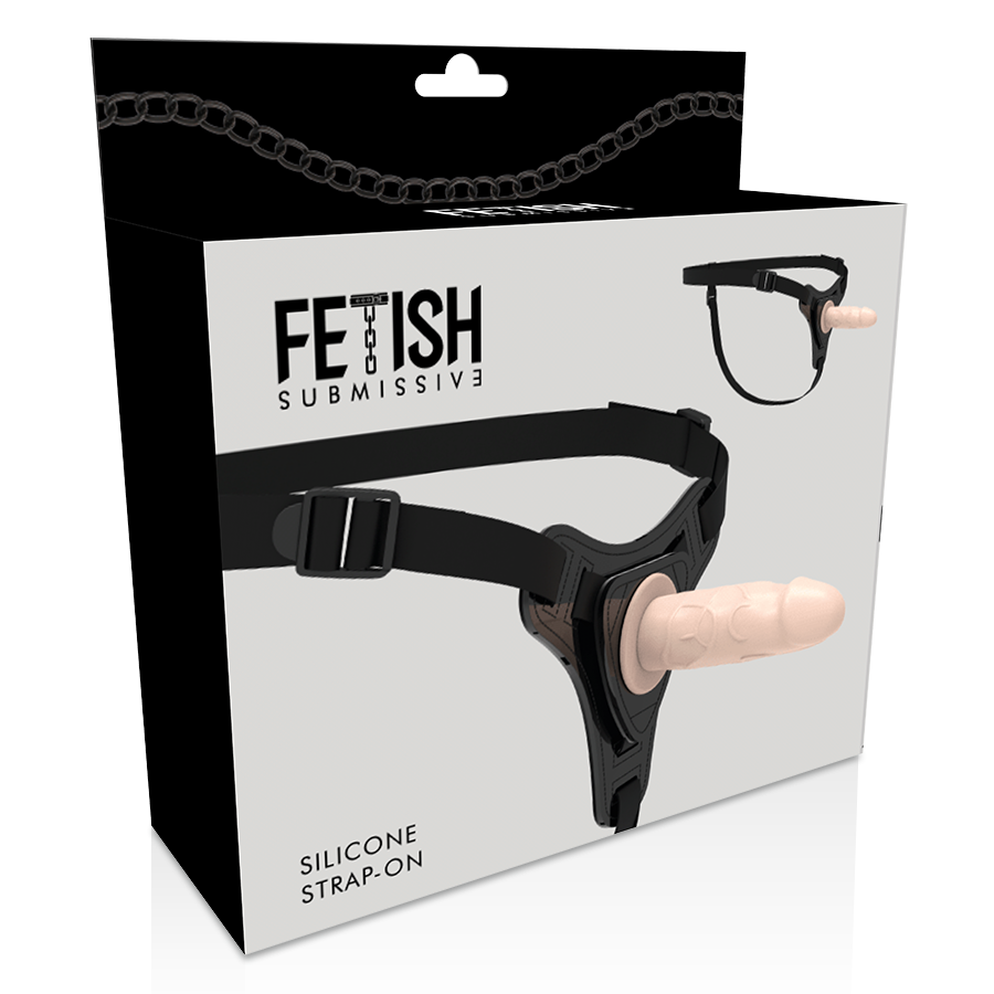 IMBRACATURA SOTTOMESSA FETISH - SILICONE REALISTICO COLOR CARNE 12,5 CM