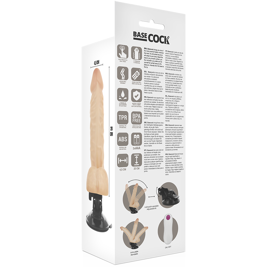 BASECOCK - REALISTICO TELECOMANDO ARTICOLABILE CARNE 20 CM -O- 4,5 CM