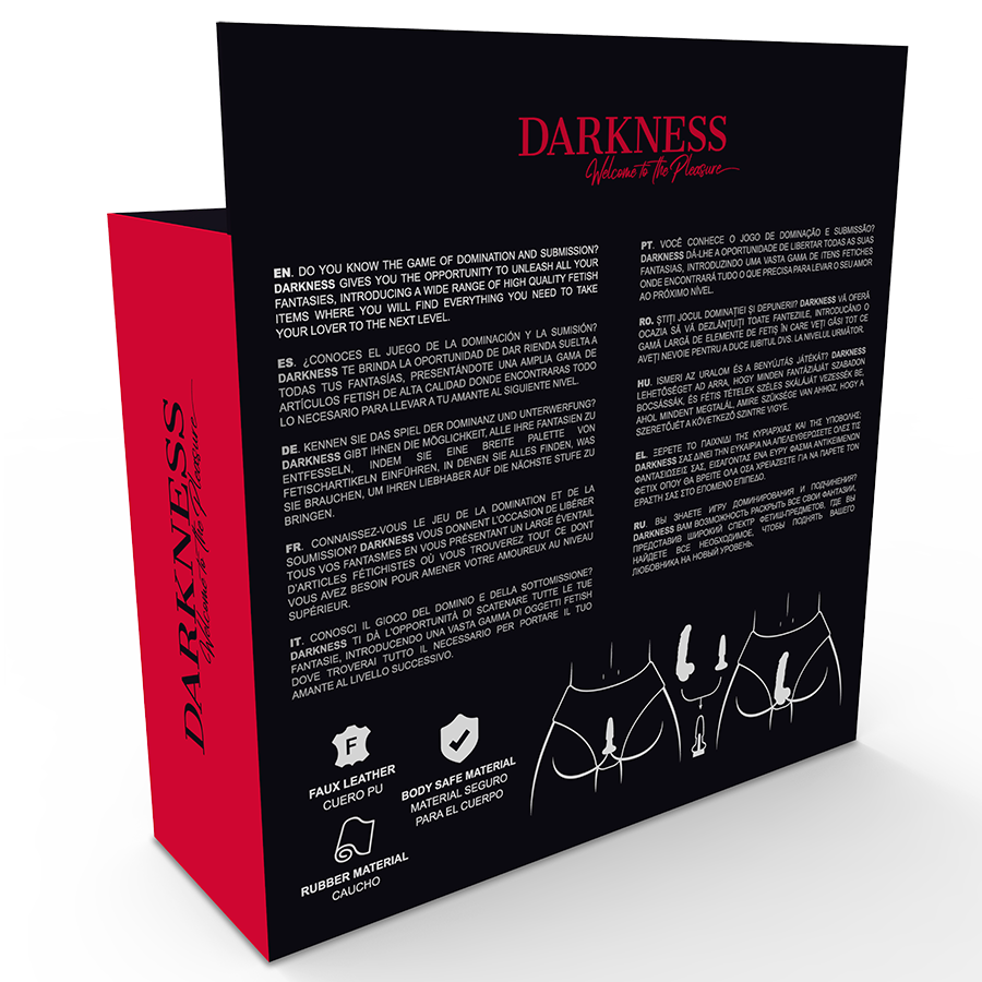 DARKNESS - SLIP CON PLUG E DILDO INTERCAMBIABILE