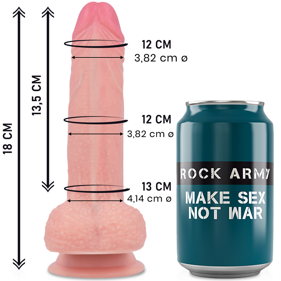 ROCKARMY - SILICONA LÍQUIDA PREMIUM MUSTANG REALISTA 18 CM -O- 4,14 CM
