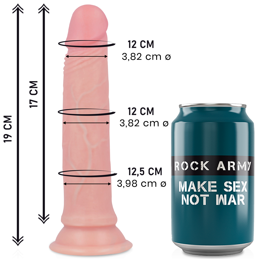 ROCKARMY - ROCKARMY SILICONA LÍQUIDA PREMIUM VENGADOR REALISTA 19 CM -O- 3.98 CM