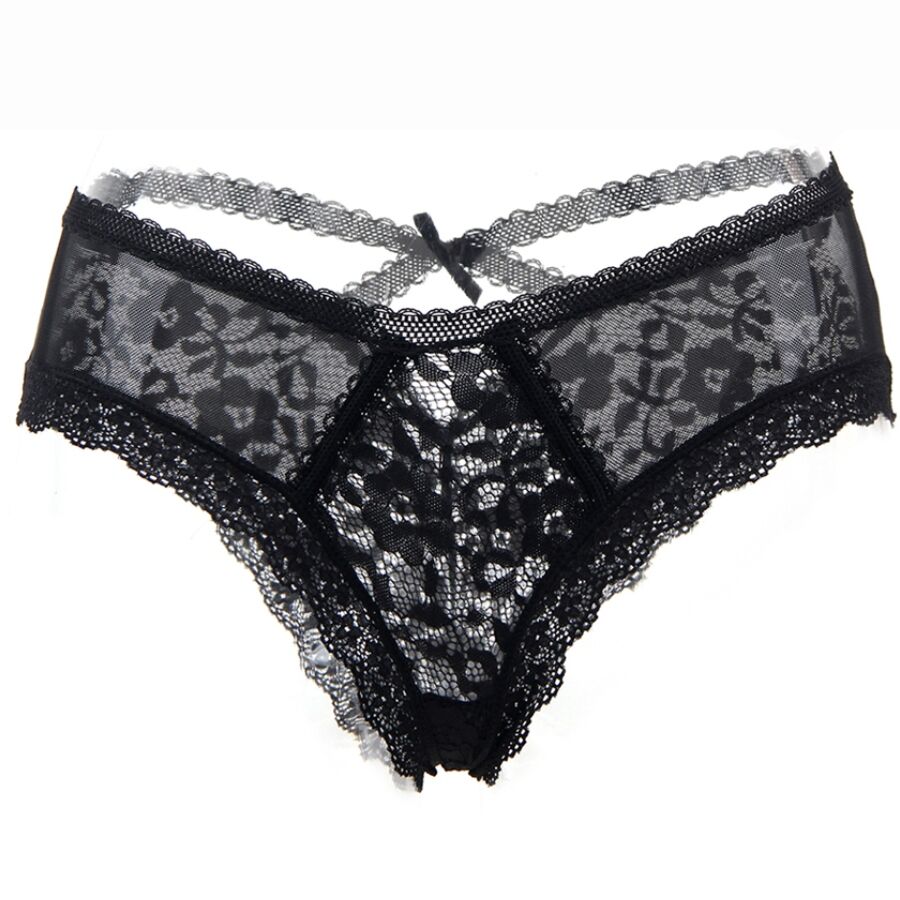 QUEEN LINGERIE - BRAGUITAS DE ENCAJE FLORAL S/M