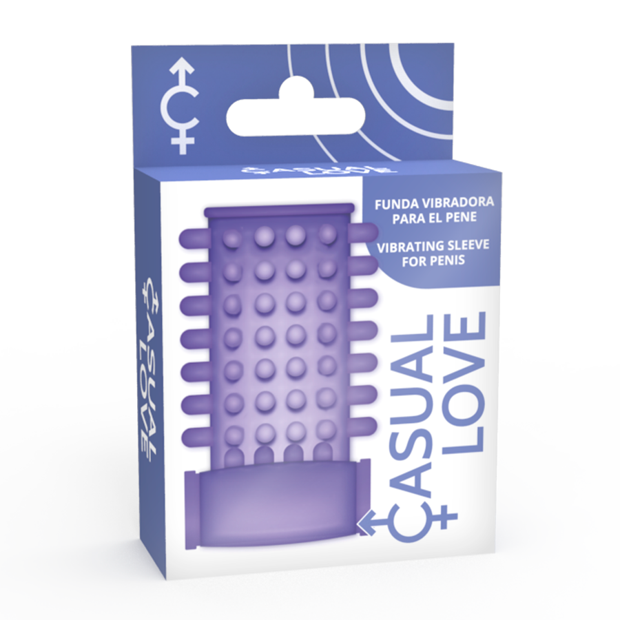 CASUAL LOVE - ANILLO VIBRADOR CON FUNDA MORADO