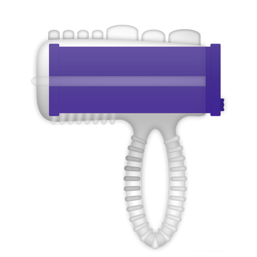 CASUAL LOVE - ANILLO VIBRADOR DE LENGUA MORADO