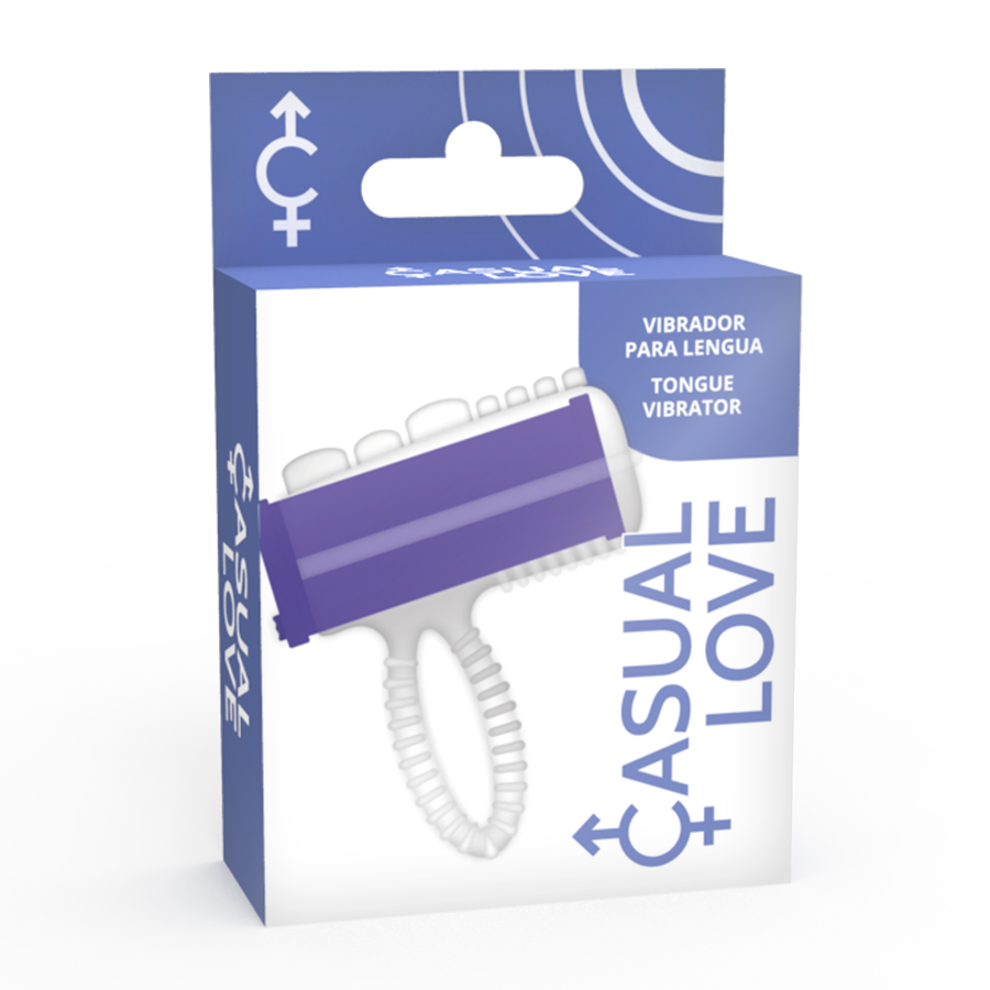 CASUAL LOVE - ANILLO VIBRADOR DE LENGUA MORADO