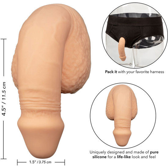 CALEXOTICS - IMBALLAGGIO IN SILICONE PER PENE 12,75 CM FLESH