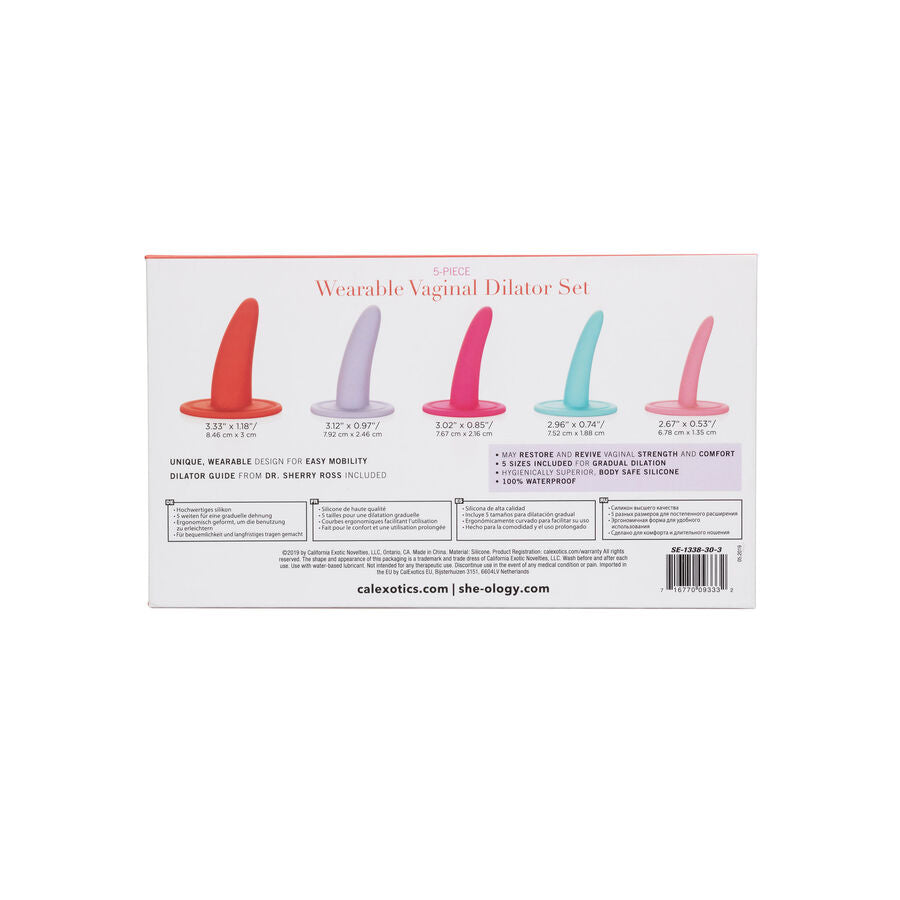 CALEXOTICS - SET DI DILATATORI INDOSSABILI DA 5 PEZZI