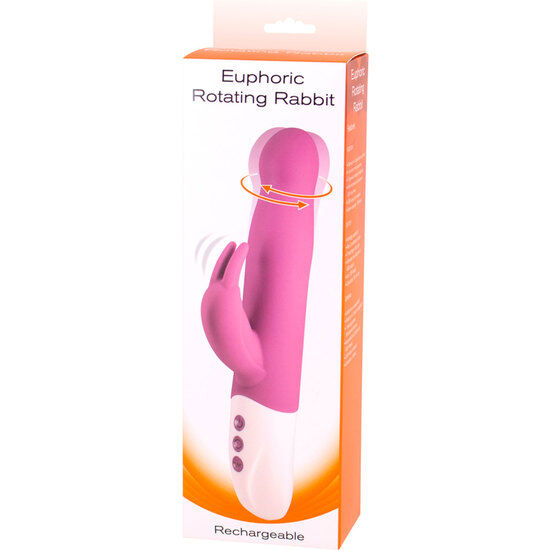SIETE CREACIONES - VIBRADOR EUPHORIC BUNNY CON ROTACIÓN LILA