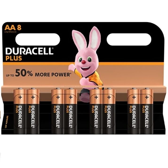 DURACELL - BATTERIA PLUS POWER AA LR6 8 UNITÀ