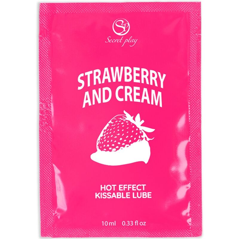 SECRETPLAY - LUBRICANTE MONODOSIS FRESAS Y NATA 10 ML