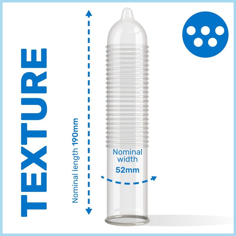 PASANTE - CONDONES CON PUNTOS MS PLACER 3 UNIDADES