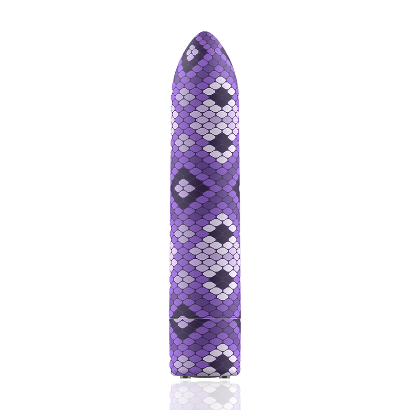 PROIETTILI PERSONALIZZATI - PROIETTILE MAGNETICO VIOLA RICARICABILE SNAKE 10 INTENSITÀ