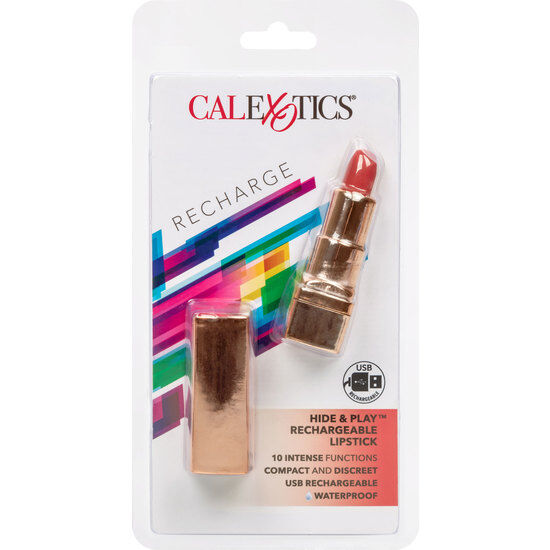 CALEXOTICS - ROSSETTO RICARICABILE BALA HIDE &amp; PLAY ROSSO
