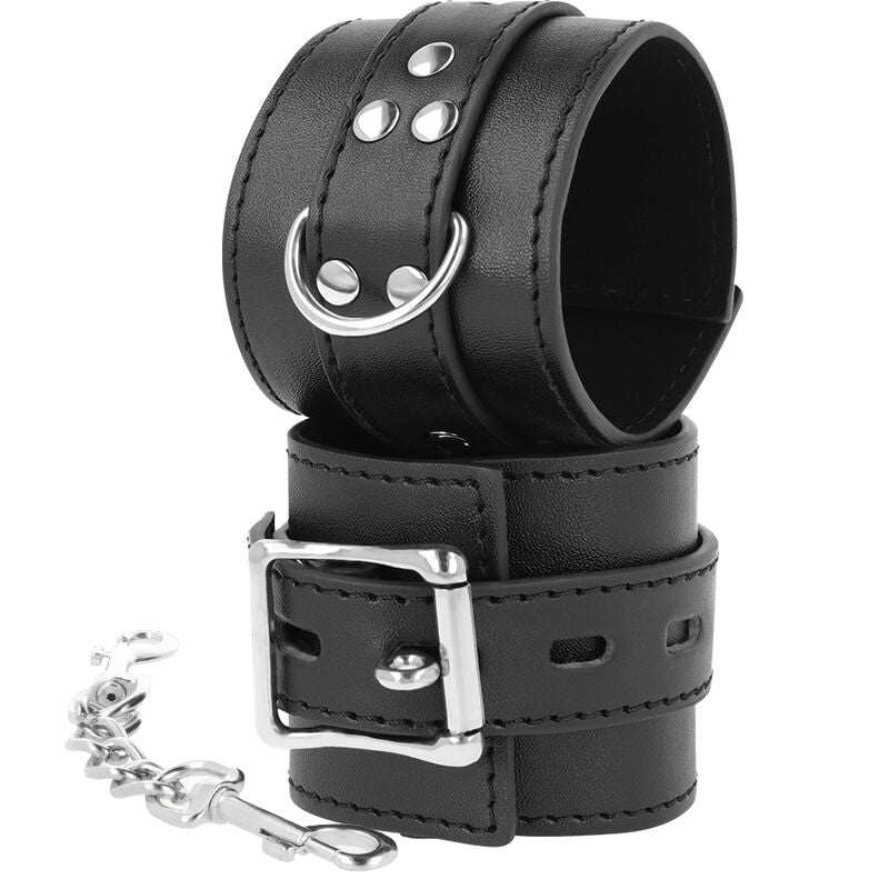 OSCURITÀ - MANETTE IN PELLE NERA