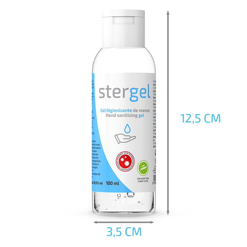 STERGEL - GEL HIDROALCOHÓLICO HIGIENIZANTE DE MANOS ALOE VERA 100ML 