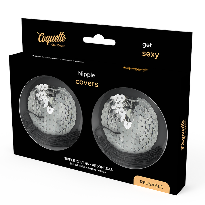 COQUETTE CHIC DESIRE - CUBREPEZONES PLATEADO