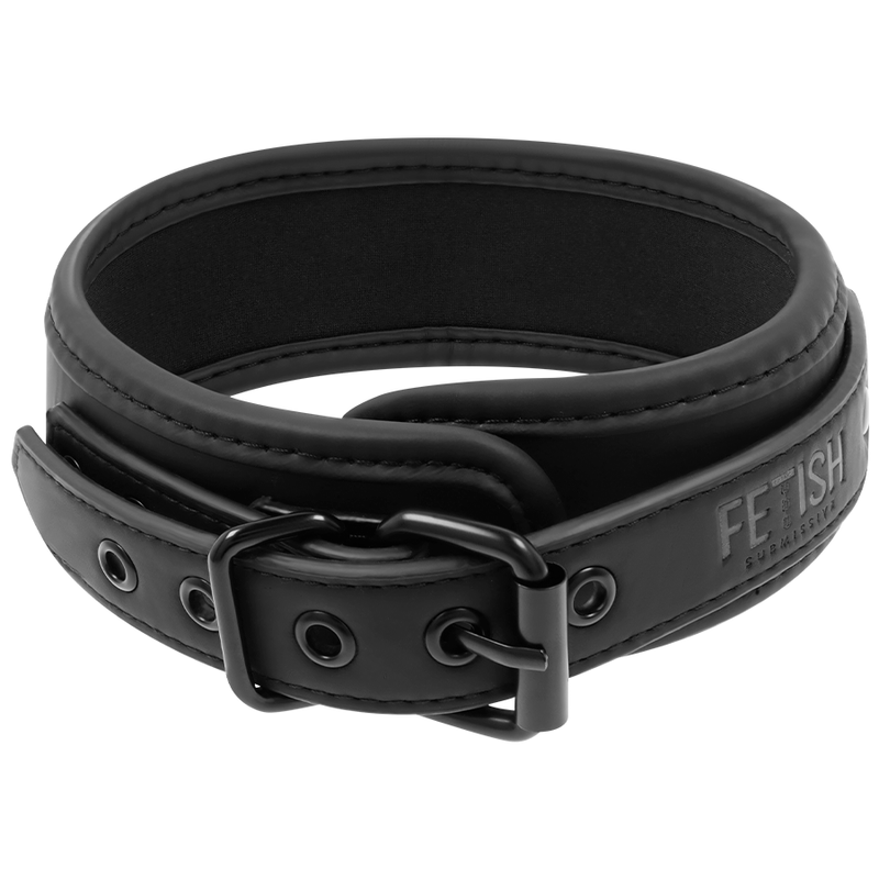 FETISH SUBMISSIVE - COLLANA CON CATENA RIVESTITA IN NOPRENE
